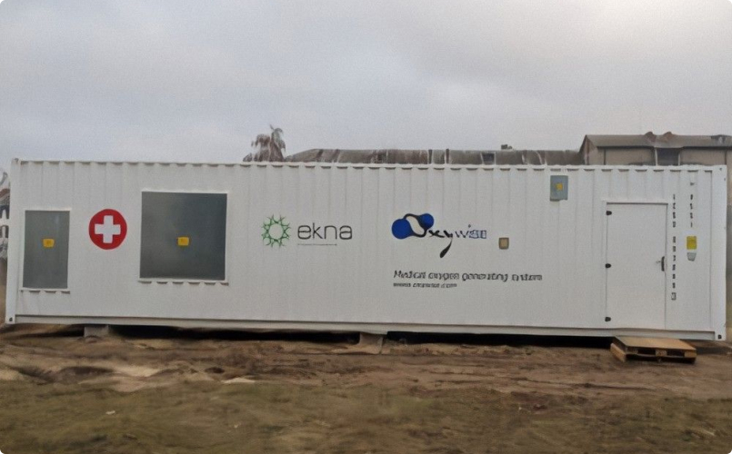Ekna Ukraine has set up an oxygen station in Sarny