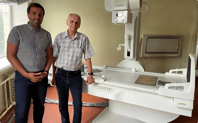 Ekna Ukraine installed the Lanmage 7500 Athena X-ray at the Mankivka Central District Hospital